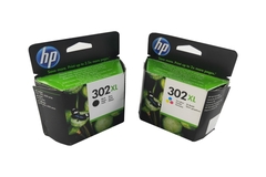 بطاقة الحبر الأصلية لـ HP 302XL Officejet 3831 3830 5230 5220 DeskJet 3630 2130 3636