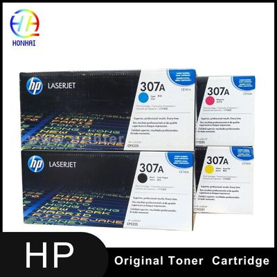 بطاقة التونر الأصلية لـ HP Color LaserJet Professional CP5225dn CP5225n 307A CE740A CE741A CE742A CE743A طابعة LaserJet بطاقة التونر