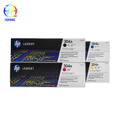 بطاقات التونر الأصلية 304A CC530A CC531A CC532A CC533A - مجموعة من 4 لـ HP laserjet الملون cp2025 ، CM2320fxi MFP ، CM2320n MFP ، CM2320nf MFP ، CP2025dn ، CP2025n ، CP2025x أجزاء الطابعة