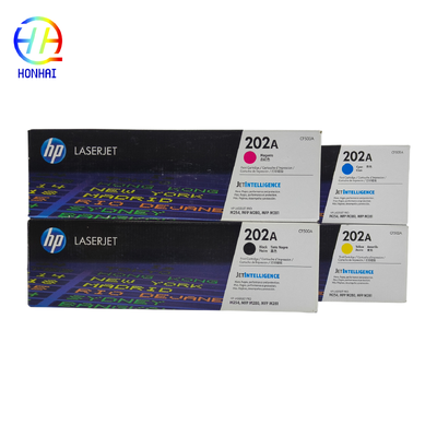 بطاقات طونة أصلية 202A لـ HP Color LaserJet Pro M254dw MFP M281cdw ، M281fdw CF500A CF501A CF502A CF503A أجزاء الطابعة