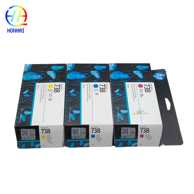 خرطوشة الحبر الأصلية الجديدة HP 738 DesignJet 498N7A 498N6A 498N5A 498P2A T850 T950